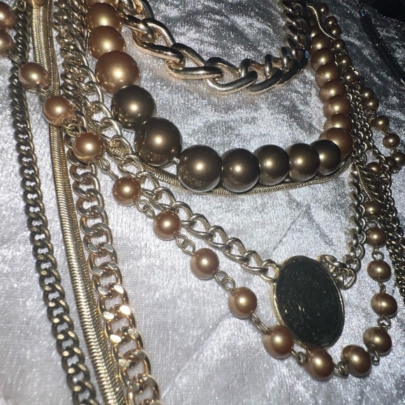 Gold Rhinestone Jewelry Lot30pc Bodychain Bralette Earring Bracelet Necklace - Picture 9 of 12